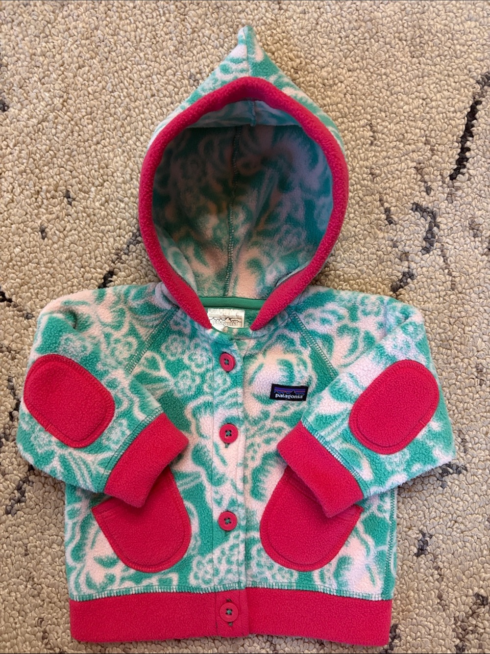 Patagonia Hooded Fleece Jacket (3-6m)